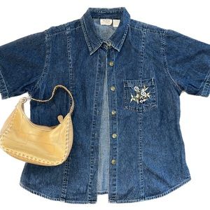 Vintage MPH Denim Short Sleeve Buttonup